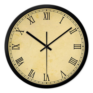 欧式罗马数字挂钟图片