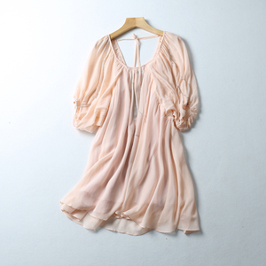 乔其纱雪纺连衣裙图片