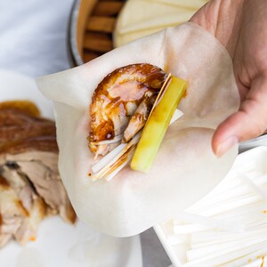 家乐宝烤鸭皮薄饼每袋918g102片北京烤鸭饼 专用饼春饼荷叶饼皮