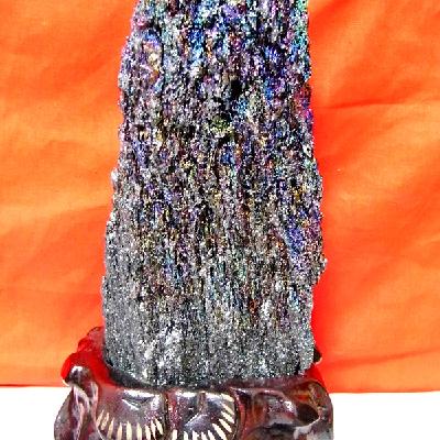 【观赏石】稀有七彩火山石 原石摆件 矿物晶体天然奇石黄金石珍2