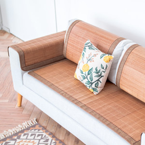 沙发凉席防滑竹子坐垫秋冬简约现代组合沙发套客厅竹席垫通用椅垫