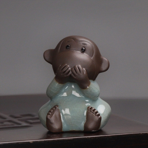 class=h>陶瓷 /span>不说不听不看可养四不小猴子家居