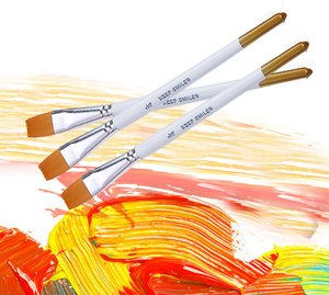 彩色杆尼龙毛油画丙烯 span class=h>水粉笔 /span>礼品木质彩绘笔