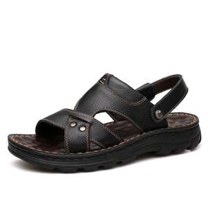 头层牛皮夏季新款凉鞋男真皮男防滑皮凉鞋男休