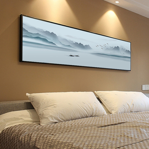 山水挂画现代简约图片