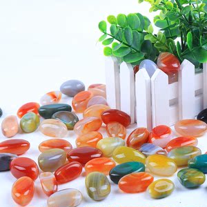 鹅卵石雨花石原石天然清仓头花盆鱼缸装饰石头彩色小石头铺面石子