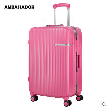 ambassador大使箱包韩版铝框拉杆箱情侣箱旅行箱行李箱万向轮20寸