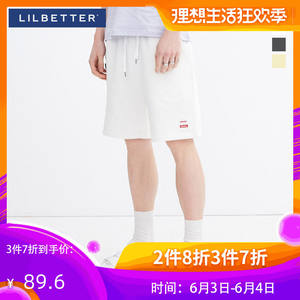 Lilbetter短裤男潮宽松运动五分裤2019新款夏天<span class=H>裤子</span>韩版薄款短裤