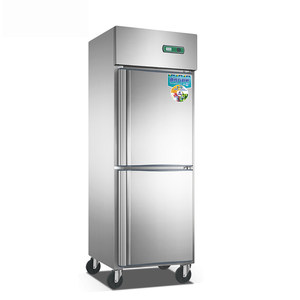 不锈钢双门立式冷柜图片