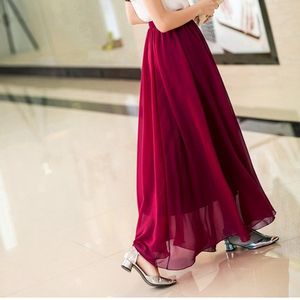 广场舞裙子半身裙中长款大码跳舞裙演出服金丝