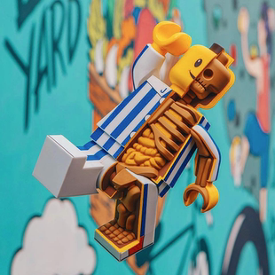 预售mighty jaxx 大号解剖乐高人jason freeny乐高人4dmaster玩具