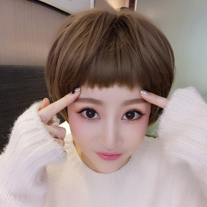 狗啃刘海假发女短发bobo韩国波波头修脸蓬松自然帅气造型圆脸网红