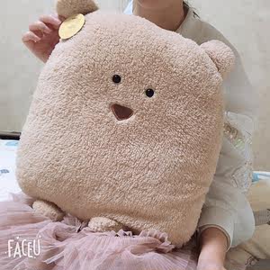 特价 包邮hr熊 靠垫  span class=h>抱枕 /span> 大脸熊 方块熊 毛绒