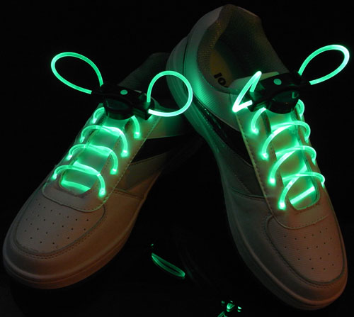 包邮led发光鞋带闪光鞋带夜光鞋带荧光鞋带创意礼品男女鞋绳轮滑