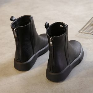 冬款秋款靴子鞋子女鞋2017新款潮韩版百搭平