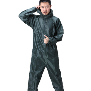 9折) 淘宝 带帽连体工作服男 长袖劳保连体衣喷漆防尘防污服大码汽修