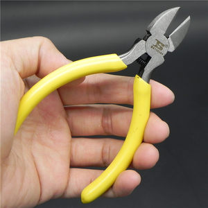 波斯迷你斜嘴钳斜咀钳斜口钳5寸剪线断线剥线钳带弹簧小钳子