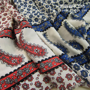 特价 薄款碎花绵绸棉绸 人造棉 上衣衬衫连衣裙夏季凉爽面料