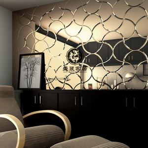 艺术玻璃异形 span class=h>拼镜 /span>电视背景墙 玻璃镜面 欧式