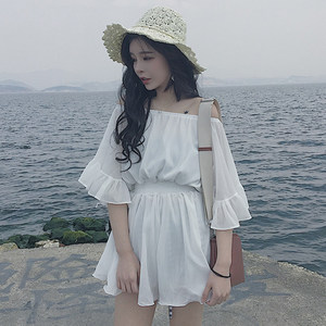 大学生裙子夏连衣裙清新2017新款韩版百搭中
