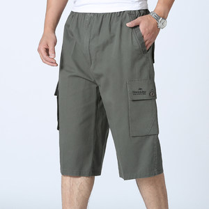 夏季薄款男装夏装2018新款修身纯棉中年男裤