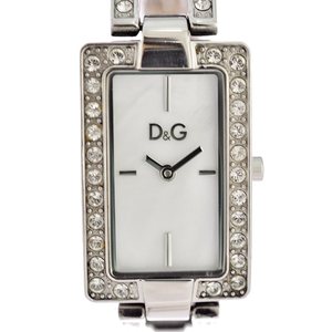 日本代购 二手 杜嘉班纳dolce&gabbana 时尚镶钻女士石英手表中古