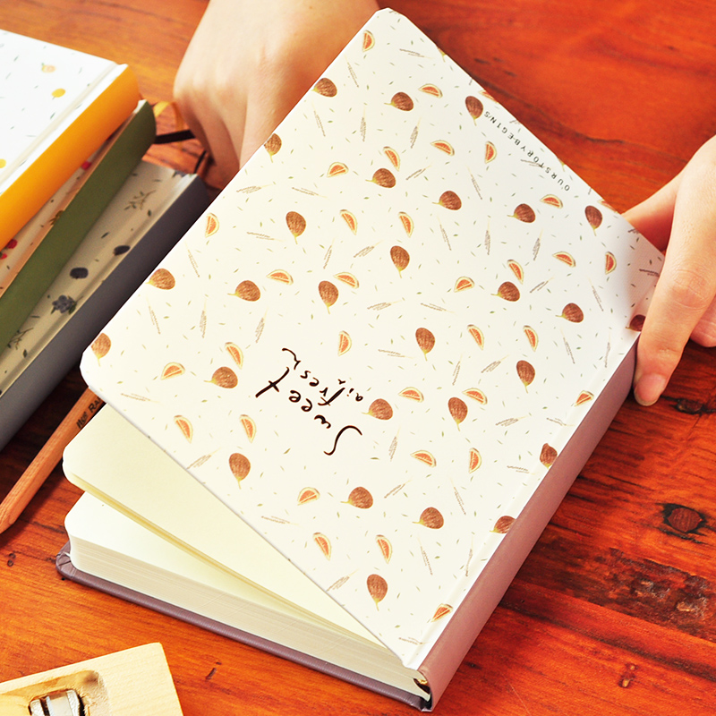 初品甜甜的a5精装日记本小清新水果封面横线笔记本学生用品记事本