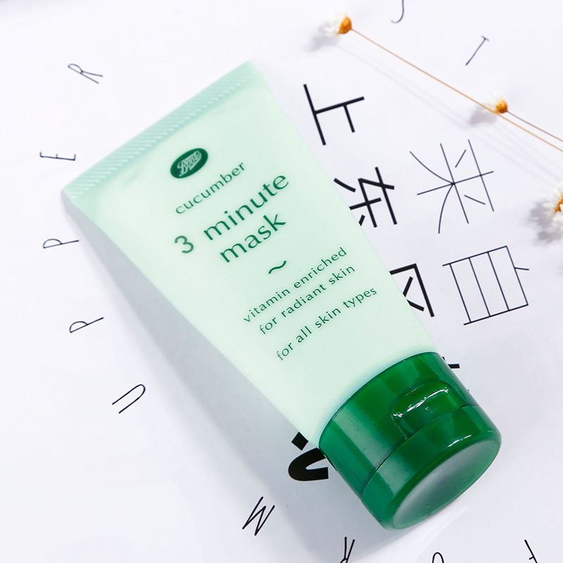 泰国正品代购boots小黄瓜三分钟面膜熬夜急救补水保湿嫩肤50ml