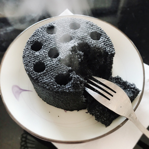 3个装童年网红火锅黑煤球糕健康粗粮早餐零食蜂窝煤球蛋糕黑米糕