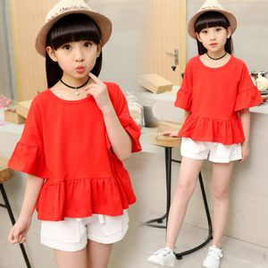 童装女童夏装2017新款儿童短袖运动套装夏季