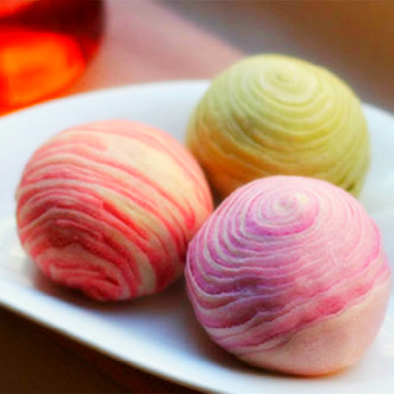 全国发货台湾特产美食 蛋黄酥点心传统糕点香芋酥抹茶三色酥饼6个