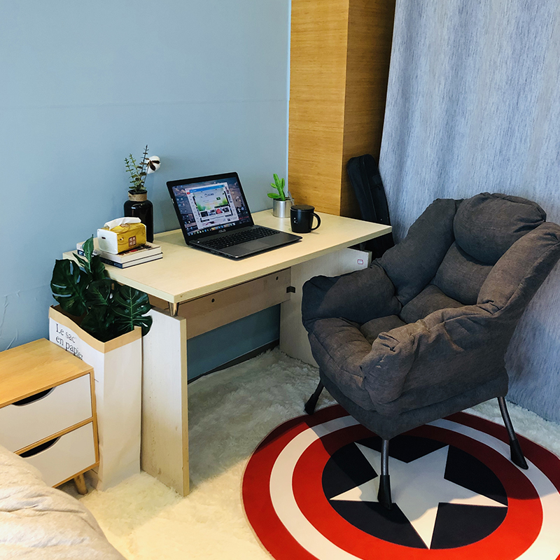 家用电脑椅子现代简约懒人椅寝室宿舍沙发椅大学生书桌卧室靠背椅