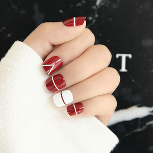手甲贴片美甲防水图片