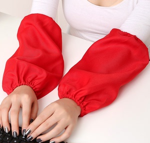 大红色袖套袖套短长款成人男女厨房劳保套袖工作家用护袖冬手袖头