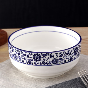 青花瓷面碗7寸图片