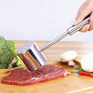 304不锈钢双面嫩肉锤敲肉锤子牛排猪扒松肉锤    家用打肉小工具
