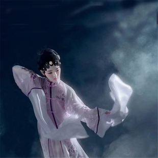 女古装影楼摄影写真主题古风戏曲花旦水袖舞衣走秀演出服装夜半歌