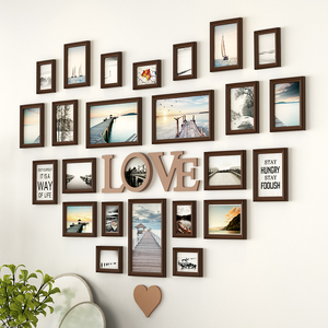 class=h>心形 /span>卧室装饰品相片墙