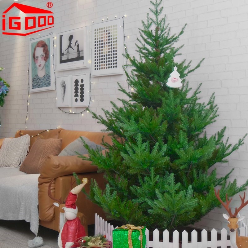 igood圣诞树1.5米1.8米家用环保仿真节日豪华加密套餐发光树英款