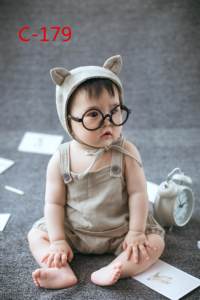 儿童摄影宝宝影楼拍照百天服装男孩1周岁宝宝