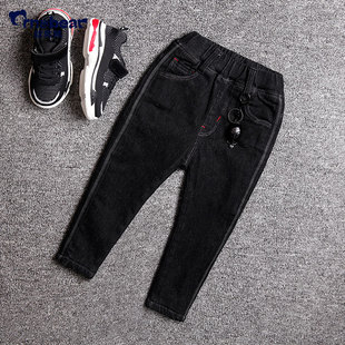 欧尼熊 男童裤子加绒宝宝裤子加厚冬款保暖棉裤中小童休闲裤新款