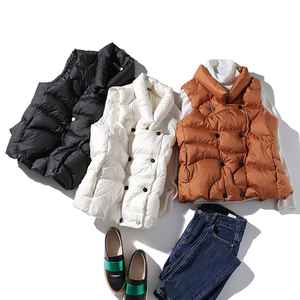 鹅绒羽绒背心图片