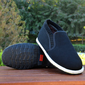 布棉鞋千层底图片