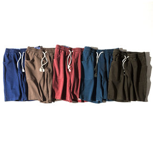 夏季新款纯色短裤中年男士5五分裤休闲纯棉宽