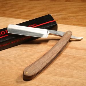 老式传统刮胡刀理发手动剃刀剃头刀 span class=h>木柄 /span>刮脸刀