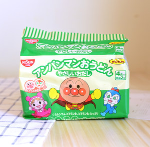 日本面包超人日清儿童面条泡面方便面营养面海鲜味4包入 2019.