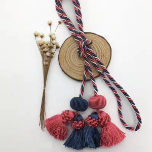 春天里高档手工小流苏窗帘绑带小穗窗帘蝴蝶结流苏扎带创意窗帘扣