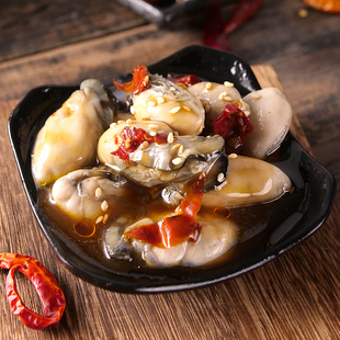 麻辣牡蛎肉生蚝即食香辣捞汁小海鲜新鲜野生海蛎子罐装熟食网红款