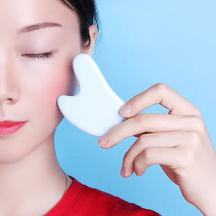 陶瓷面部刮痧板脸部疏通经络淋巴排毒女家用美容刮板紧致刮脸神器