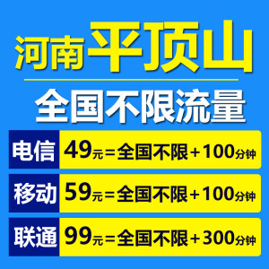 湖北电信4G无线上网卡 武汉电信4G包月流量卡